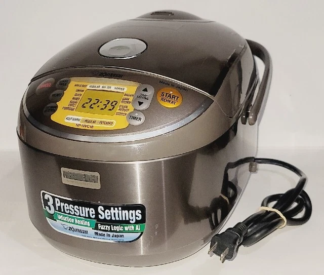 Zojirushi NP-NVC18 Pressure Induction Heating Rice Cooker & Warmer 10 Cup 9/10 Zojirushi NP-NVC18 Pressure Induction Heating Rice Cooker & Warmer 10 Cup 9/10