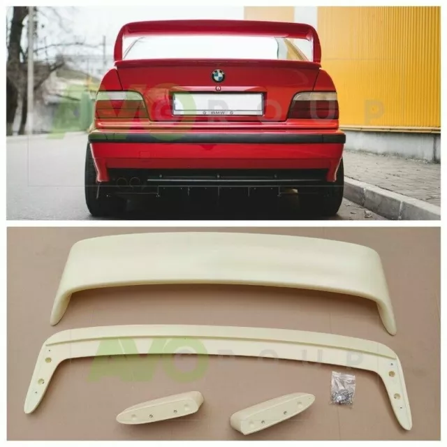 LTW GT High Kick Rear trunk Spoiler wing for BMW E46 Coupe Cabrio + M3 ABS