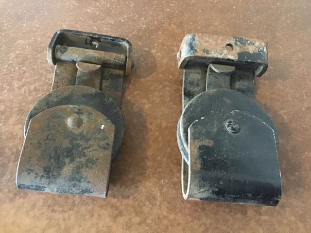 2 Barn Door Sliding Door Rollers Hangers Pulleys