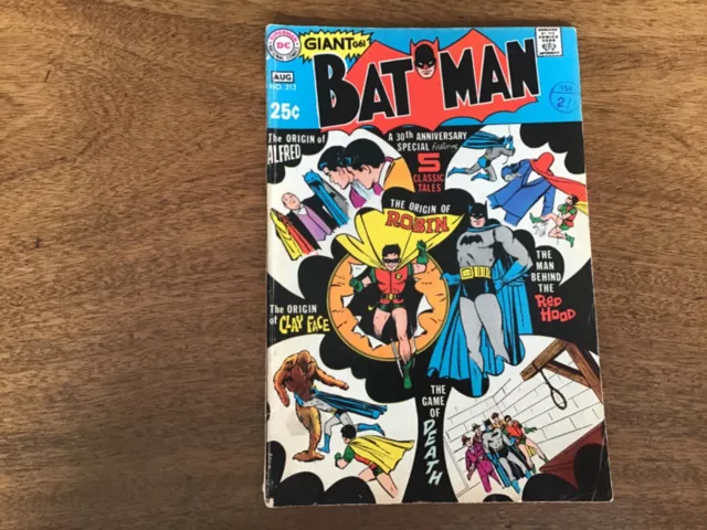 DC comics Batman Giant  issue 213 August 1969 comic