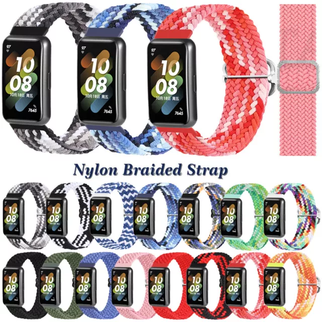 ✅ Armband für Huawei Band 7 Leder Silikon Nylon Metall Edelstahl Ersatzarmband ✅ 2