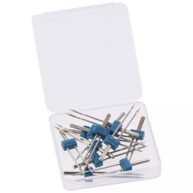 12pcs 2/90 Twin Needles Stretch Needles Pins  for Household Sewing Machine