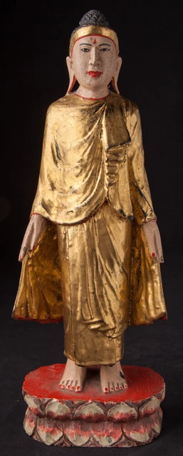 Antique Burmese Mandalay Buddha statue from Burma, 19th century