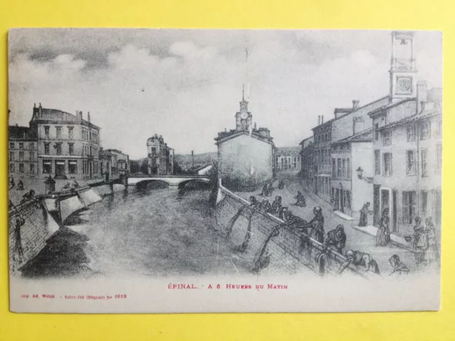 cpa FRANCE ÉPINAL Vosges en 1909 à 5 Heures du Matin emptying chamber pots