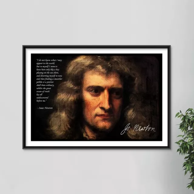 Isaac Newton Art Print Photo Poster Gift Science Physics Mathematics