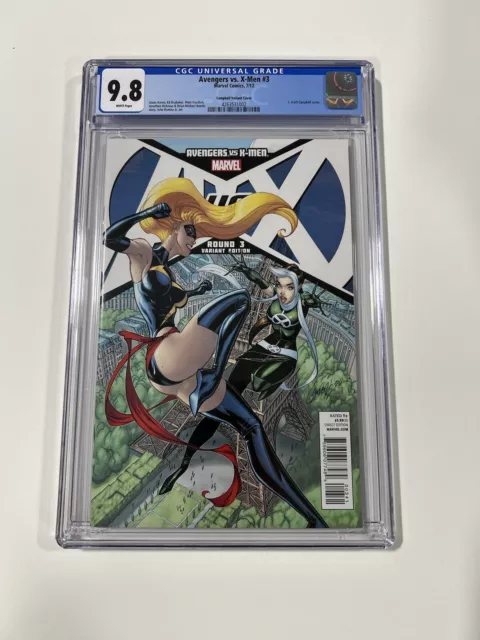 Avengers vs X-Men #3 CGC 9.8 Ms Marvel vs Rogue J. Scott Campbell Variant 2012