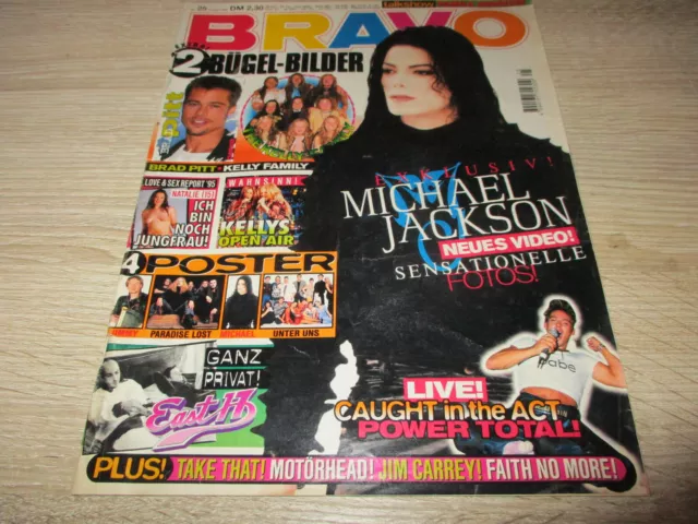 Bravo 14.6.1995 25/95 mit Michael Jackson Poster Heft komplett