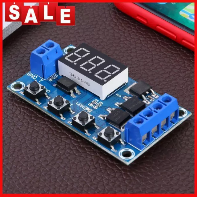 Adjustable Switch Relay Module Trigger Cycle Timer Delay Switch Circuit Board