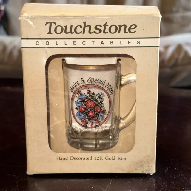 Touchstone Collectable Your A Special Mom Hand Decorated 22k Gold Rim Shot Glass