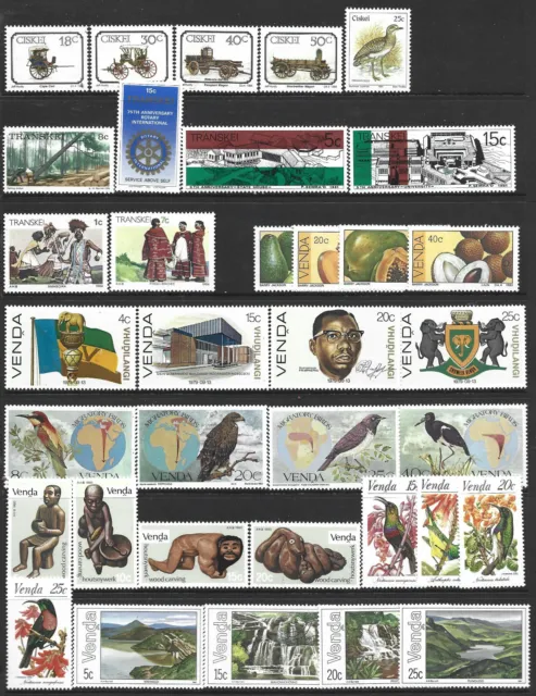 South Africa Unmounted Mint Collection In Sets. Pt Sets Venda Transki Etc 1980'S