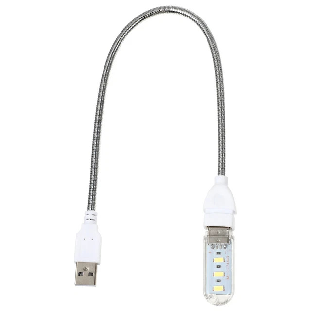 Luce Notturna U Disco PVC Studente Computer Lampada Clip Scrivania Mini USB LED