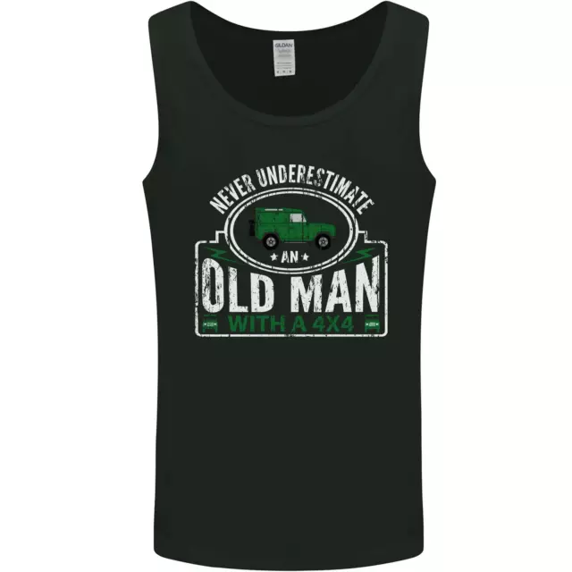 An Old Man With a 4x4 Off Roading Off Road Mens Vest Tank Top