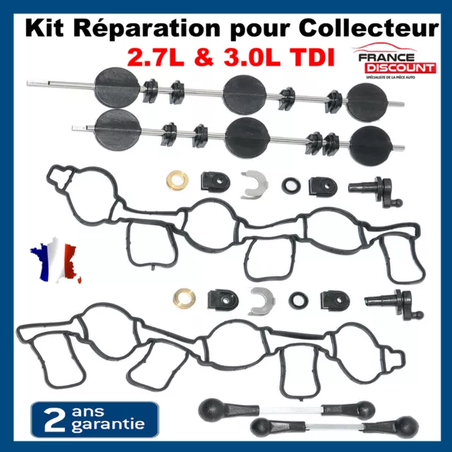 Kit de Réparation Volet Turbulences Collecteur d'admission AUDI 2,7L & 3,0L TDI