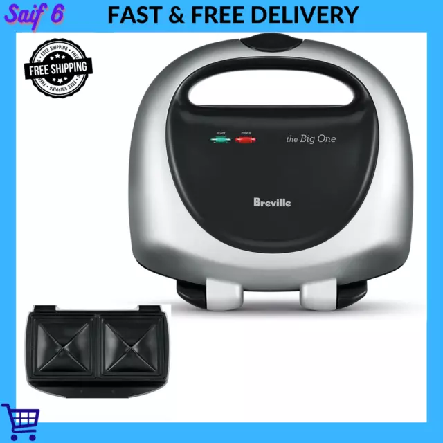 Breville Jaffle Maker Sandwich Press Non-Stick Toastie Grill Toaster Large Plate