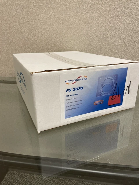 NEW Flow Sciences Waste Chute Kit  FS 2070 for CONTAINED VENTED ENCLOSURE