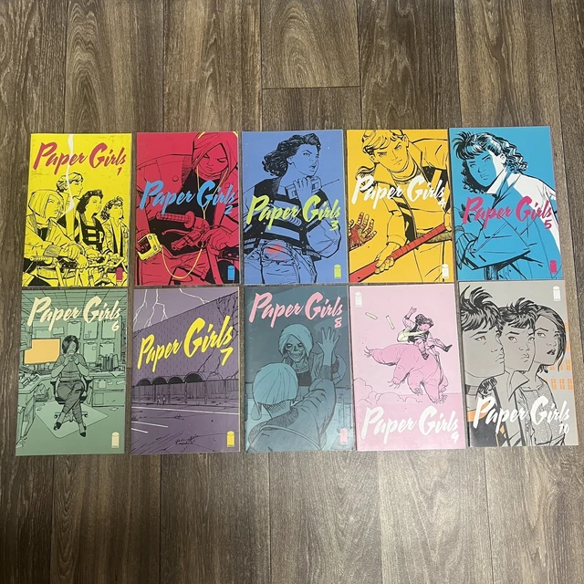 Paper Girls #1-10 Image Comic Book LOT Brian Vaughan Cliff Chiang PRIME TV SHOW
