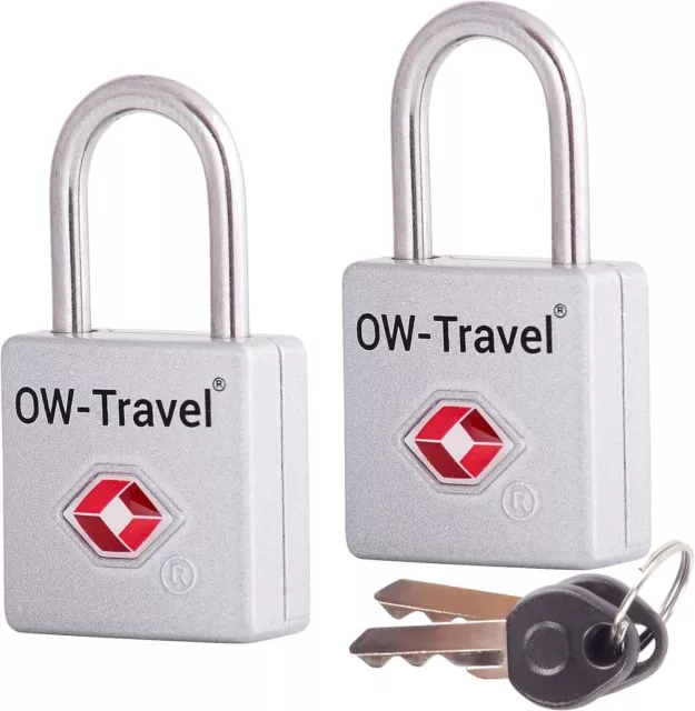 ✅ TITAN TSA Approved Keyed Travel Padlocks. Suitcase Luggage Bag Key Lock Keys