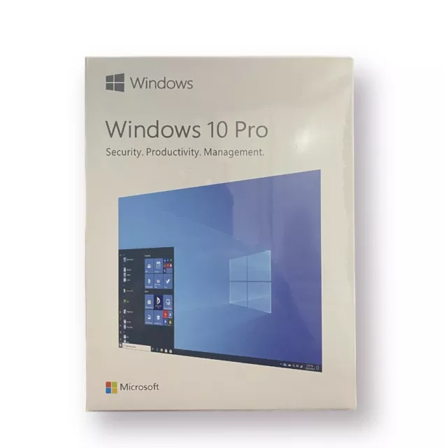 New Windows 10 Professional 32/64-Bit Box USB Drive Sealed With Product Key Card