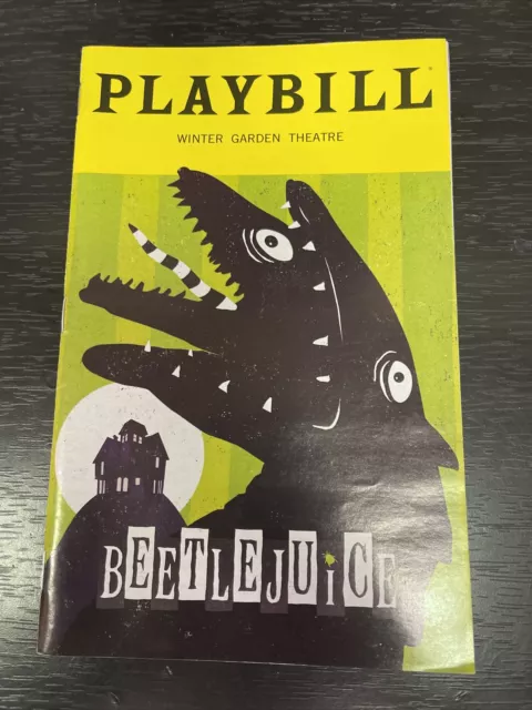 BEETLEJUICE Oct 2019 Broadway Musical SPECIAL COVER Playbill! SOPHIA ANN CARUSO+