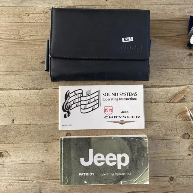 07-13 JEEP PATRIOT OWNER HANDBOOK MANUAL PACK AND WALLET Print 09 REF6373