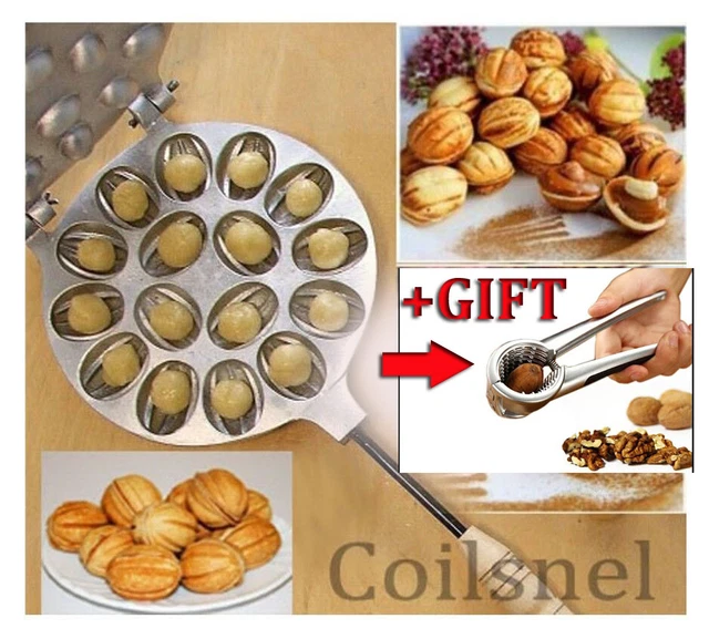 Sweet Pastry Maker Mold Oreshnitsa Орешница Ukrainian Oreshki Nutlets Baker+Gift