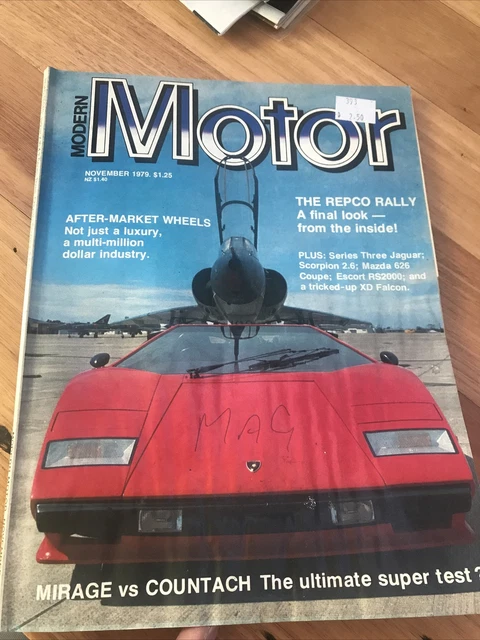 MODERN MOTOR CAR Magazine Nov 1979 Xd Rs2000 Scorpion Sigma Countach ...