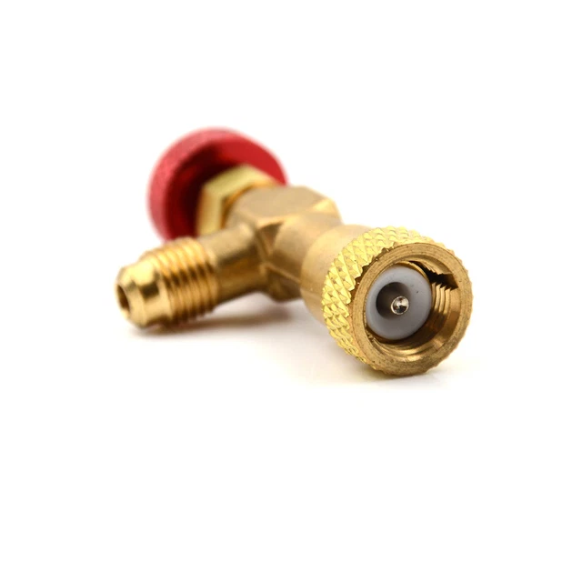 1/4& -5/16& R410A Refrigeration Charging Adapter Air Conditioning Valve ...