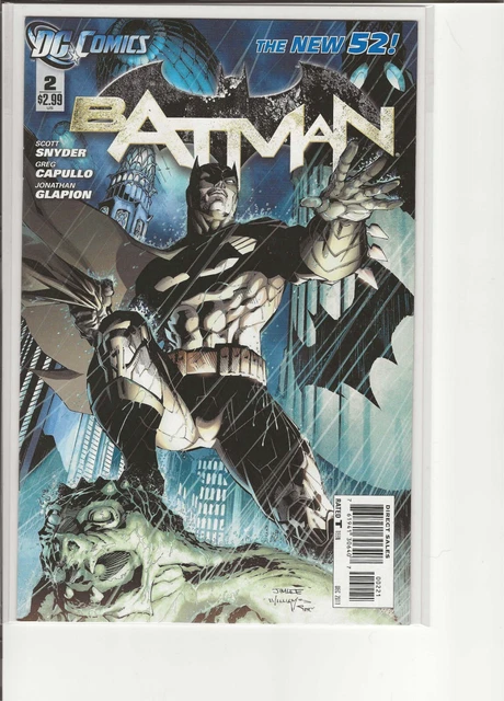 Batman # 2 Variant Jim Lee Cover! The New 52 Dc Comics Mint Condition Cgc Ready!