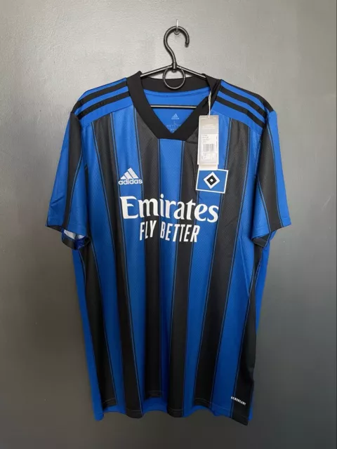 Bnwt Hamburg 2021/2022 Away Football Shirt Adidas Jersey Size L Adult