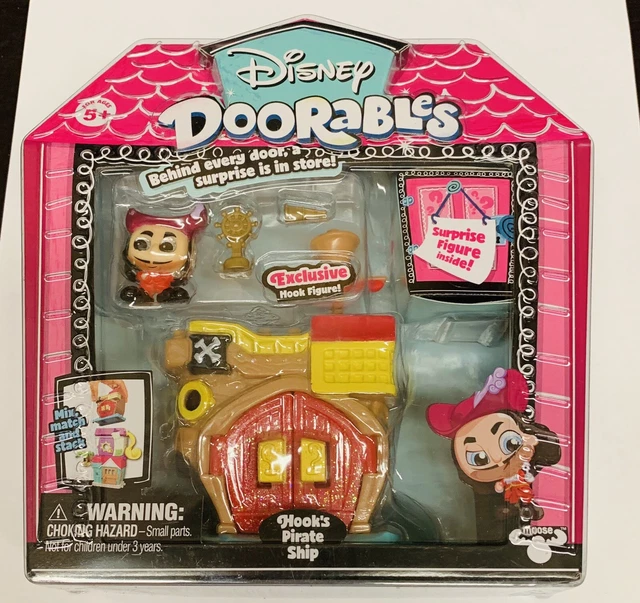 Doorables Ministack DISNEY DOORABLES HOOK’S Pirate Ship Mini Stack Playset W/ Exclusive ...