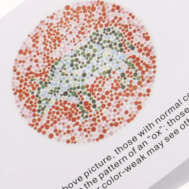 COLOR BLIND TESTING Chart Book Color Chart Color Visual Test Book for ...