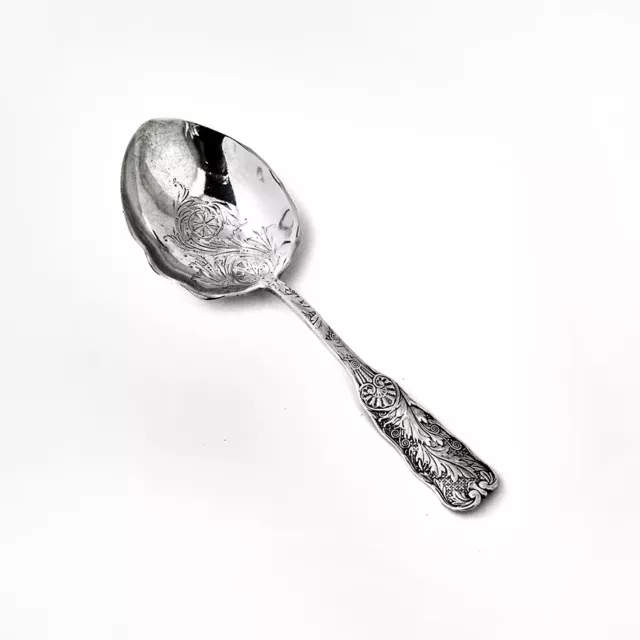 St Cloud Salad Serving Spoon Sterling Silver Gorham 1885