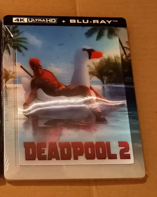 Deadpool 2 Blu Ray Steelbook 4K Neuf Sous Blister Lenticulaire Brand New