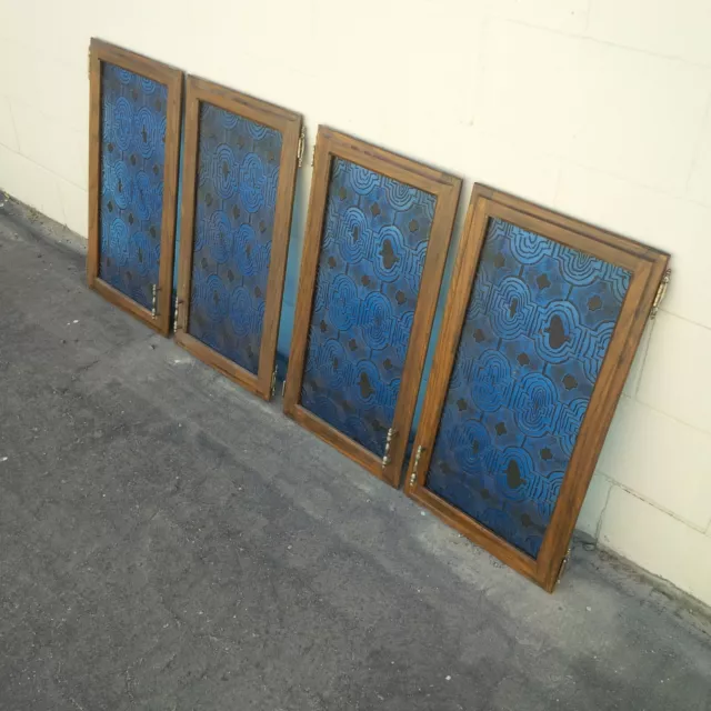 Mid Century Vintage Ocean Blue Cabinet Doors Cambria CA near Hearst Castle S&H$$