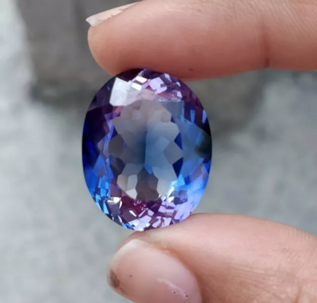 28.40 Ct Natural Purple Ceylon Sapphire Loose Oval Cut Gemstone AAA