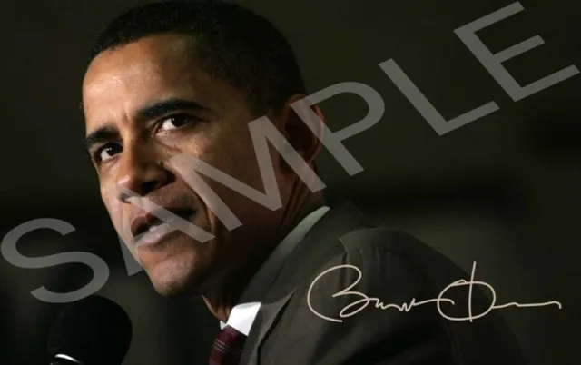 Photo Barack Obama Autographe Signed 10 x 15 cm BO