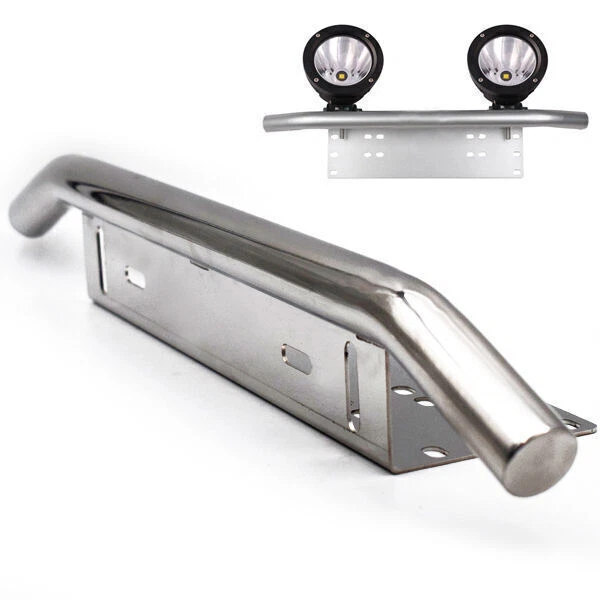 US STOCK Off Road Bumper License Plate Mount Bracket For LED Working Fog Lights