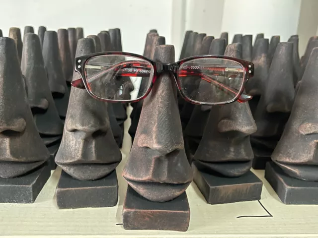 100 Brillenhalter Nase  ca. 14 cm hoch Deko für Optiker Schaufenster Werbung