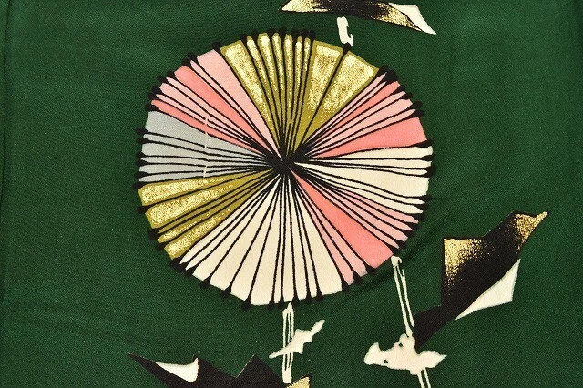 Japanese Kimono Vintage Silk Tsukesage Antique kimonomtfuji 3mt0217