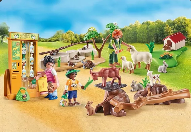 Playmobil Erlebnis Streichelzoo 71191 Zoo Tiere Kinder Family fun Spielset Park 2