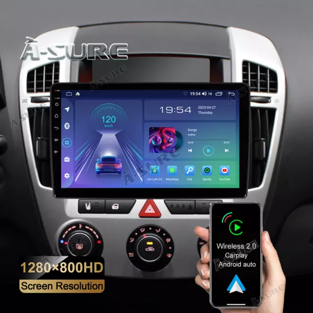 9'' Autoradio 2+32GB Android 13 GPS Navi Wifi CarPlay für Kia Ceed ED 2006-2009