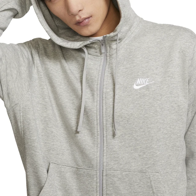 Nike Felpa da Uomo con Cappuccio e Zip Club Grigia Taglia M Cod BV2648-063 3