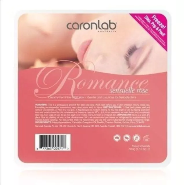 Caron Caronlab Deluxe Romance Hard HOT WAX - 500g TRAY PALLET