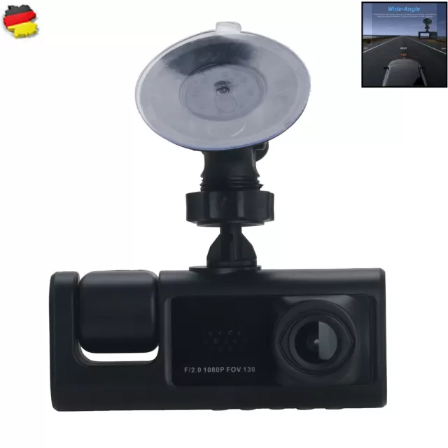 1080P Dual Lens Car Auto KFZ DVR Kamera Video Recorder Dash Cam G-Sensor Camera