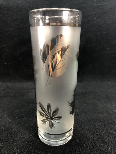 Libbey Silver Leaf 7" High Ball Tom Collins Glass Replacement MCM NEW