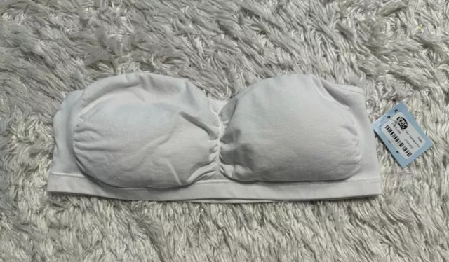 CAT & JACK Girls Bra Bandeau Pullover Seamless Padded opaque white Size XL  $8.05 - PicClick