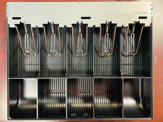 SAM4S Tray 57 Cash Drawer Metal Insert, 5 Bills, 5 Coins ER-5200 ER-5215 ER-5240 SAM4S Tray 57 Cash Drawer Metal Insert, 5 Bills, 5 Coins ER-5200 ER-5215 ER-5240