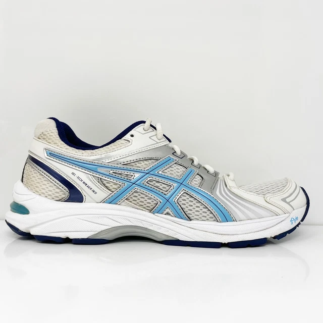 Asics Womens Gel Tech Walker Neo 4 Q468N White Running Shoes Sneakers Size 9.5