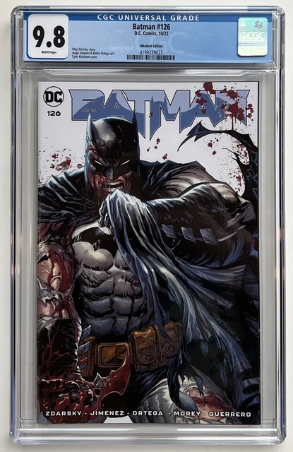 Batman 126 Battle Damage Variant CGC 9.8 Tyler Kirkham 2022 Whatnot DC Comics