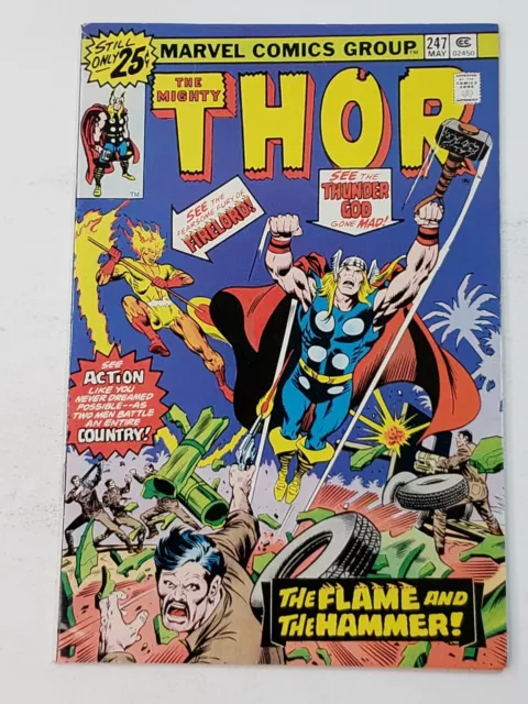 The Mighty Thor 247 Marvel Comics Firelord Appearance Bronze Age 1976